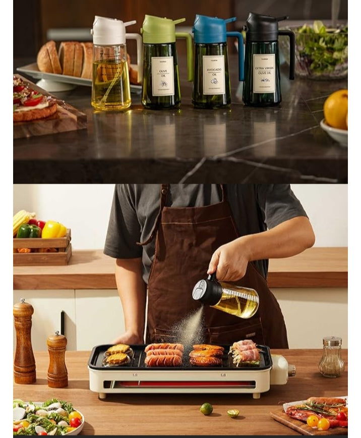 2-in-1 Kitchen Oil Sprayer Bottle for Healthy Cooking